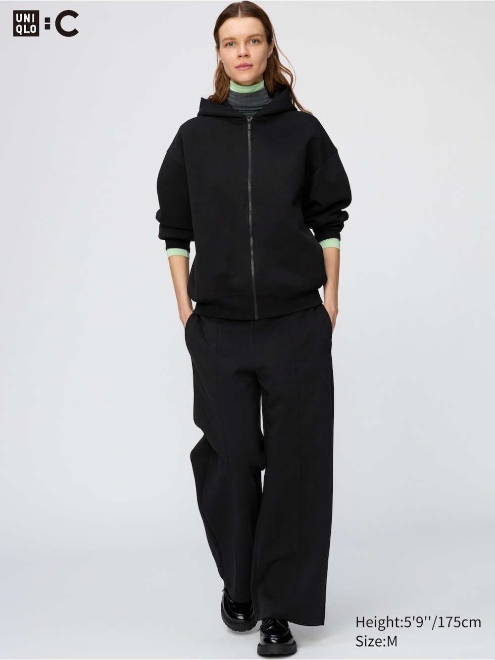 Uniqlo Black Wide-Leg Trousers